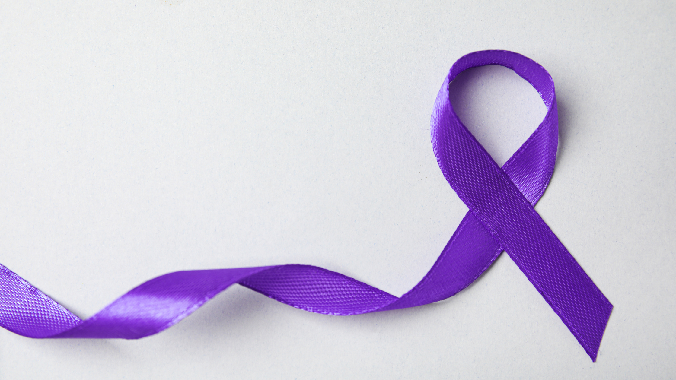 Domestic violence awareness purple ribbon